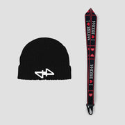 44.bundle beanie + lanyard